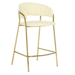 TOV Padma Vegan Leather Counter Stool - Set Of 2 Dining Room