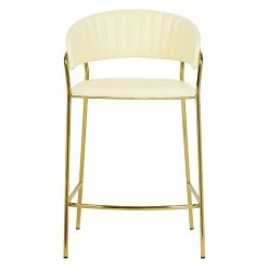 TOV Padma Vegan Leather Counter Stool - Set Of 2 Dining Room