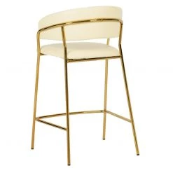 TOV Padma Vegan Leather Counter Stool - Set Of 2 Dining Room