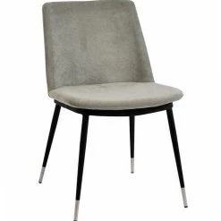 TOV Evora Velvet Chair - Silver Legs - Set Of 2 Dining Room