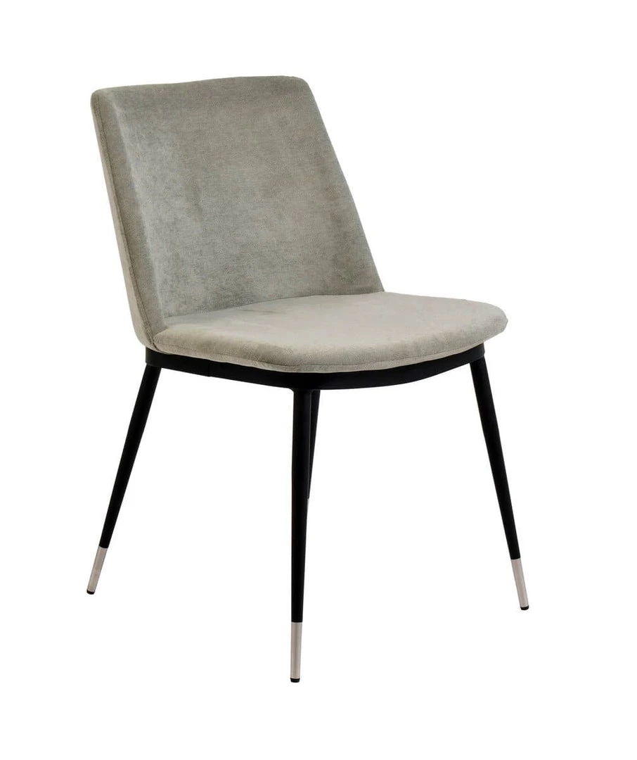 TOV Evora Velvet Chair - Silver Legs - Set Of 2 Dining Room
