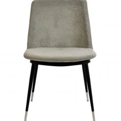 TOV Evora Velvet Chair - Silver Legs - Set Of 2 Dining Room