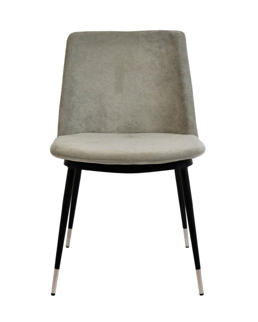 TOV Evora Velvet Chair - Silver Legs - Set Of 2 Dining Room