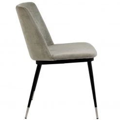 TOV Evora Velvet Chair - Silver Legs - Set Of 2 Dining Room
