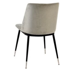 TOV Evora Velvet Chair - Silver Legs - Set Of 2 Dining Room