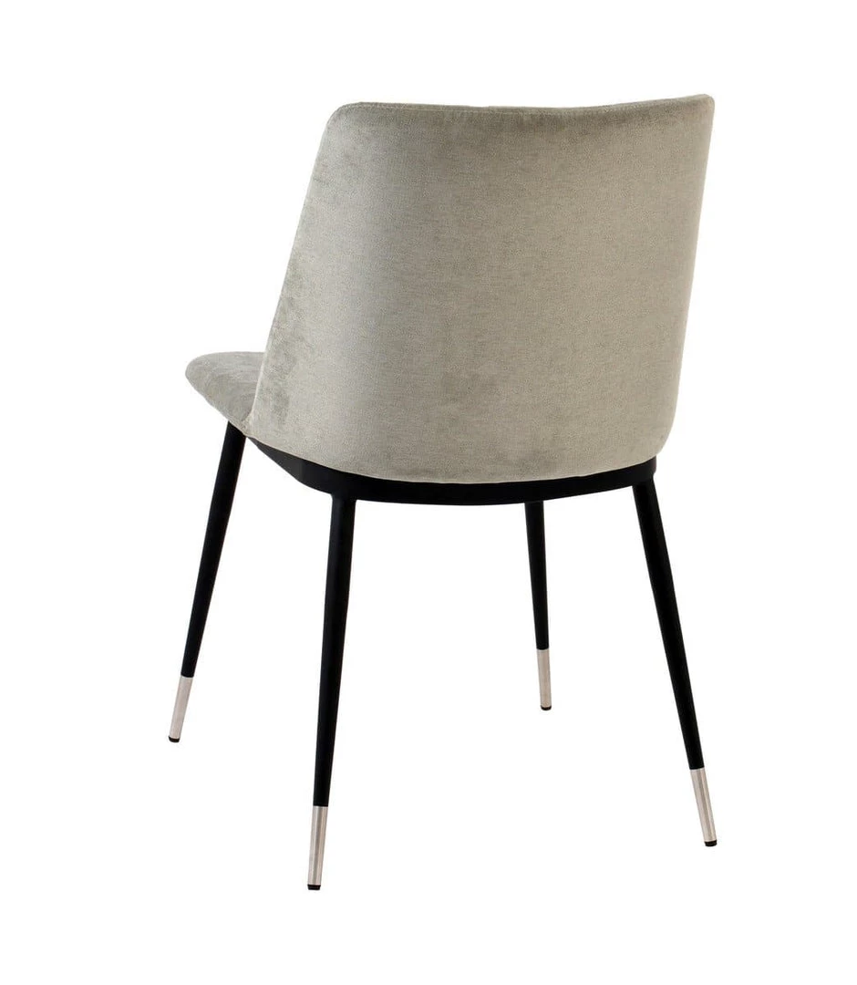 TOV Evora Velvet Chair - Silver Legs - Set Of 2 Dining Room