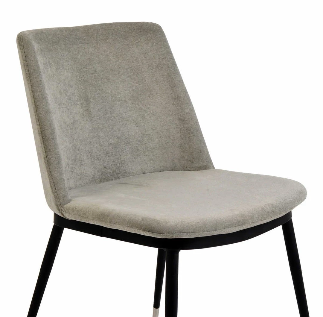 TOV Evora Velvet Chair - Silver Legs - Set Of 2 Dining Room