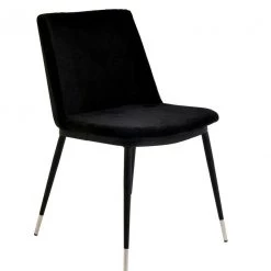 TOV Evora Velvet Chair - Silver Legs - Set Of 2 Dining Room