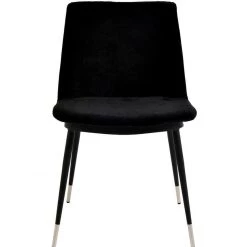 TOV Evora Velvet Chair - Silver Legs - Set Of 2 Dining Room