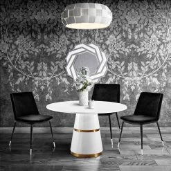 TOV Evora Velvet Chair - Silver Legs - Set Of 2 Dining Room