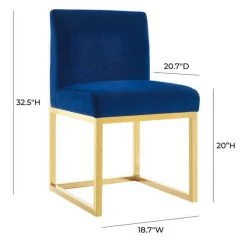 TOV Haute Velvet Chair Dining Room