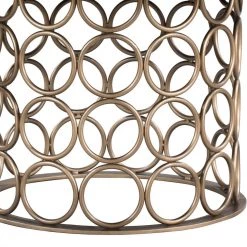 TOV Valentina Brass Round Dining Table Dining Room