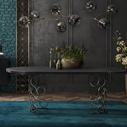 TOV Valentina Black Dining Table Dining Room