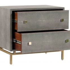 TOV Bedroom Pesce Shagreen Nightstand