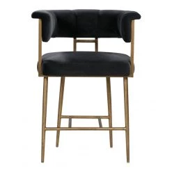 TOV Dining Room Astrid Velvet Counter Stool