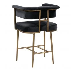 TOV Dining Room Astrid Velvet Counter Stool
