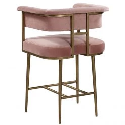 TOV Dining Room Astrid Velvet Counter Stool