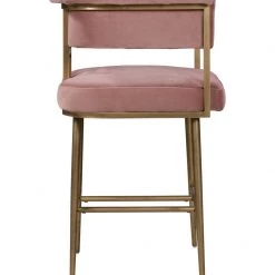 TOV Dining Room Astrid Velvet Counter Stool