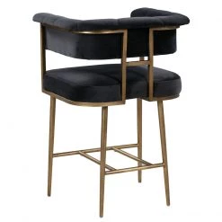 TOV Astrid Velvet Bar Stool Dining Room