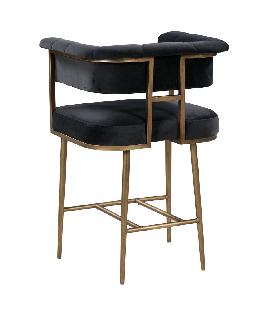 TOV Astrid Velvet Bar Stool Dining Room