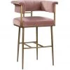TOV Astrid Velvet Bar Stool Dining Room
