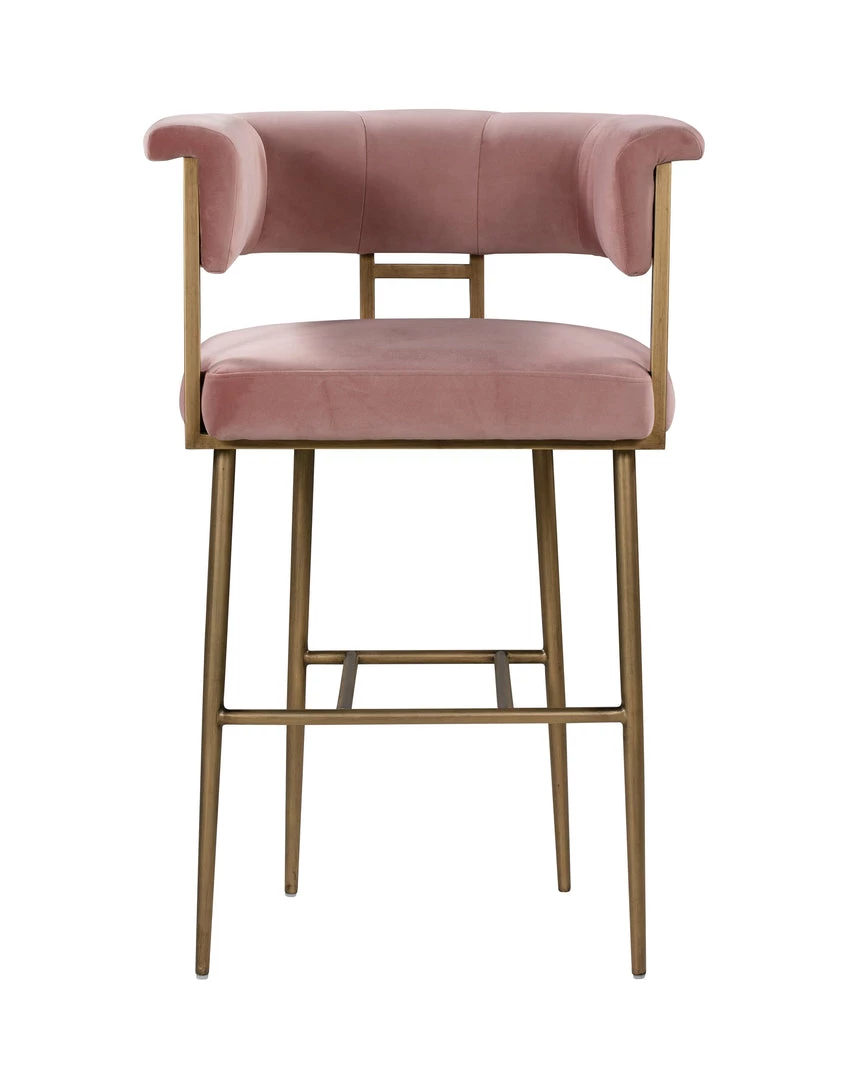TOV Astrid Velvet Bar Stool Dining Room