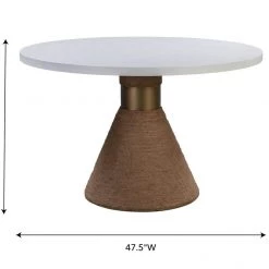 TOV Rishi Natural Rope Round Table