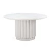 TOV Kali 55" White Round Dining Table