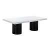 TOV Dining Room Nova White Lacquer Dining Table