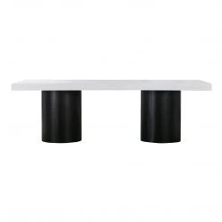 TOV Dining Room Nova White Lacquer Dining Table