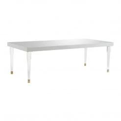 TOV Tabby Glossy Lacquer Dining Table