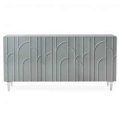 TOV Living Room Reesa Grey Lacquer Buffet