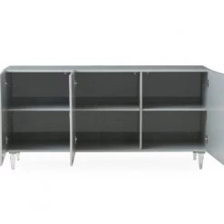 TOV Living Room Reesa Grey Lacquer Buffet