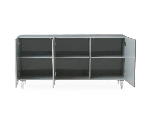 TOV Living Room Reesa Grey Lacquer Buffet