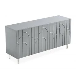 TOV Living Room Reesa Grey Lacquer Buffet