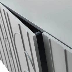 TOV Living Room Reesa Grey Lacquer Buffet