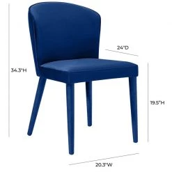 TOV Metropolitan Velvet Chair Dining Room