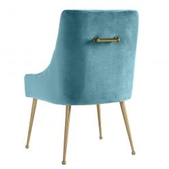 TOV Beatrix Velvet Dining Chair Gold Legs