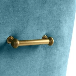 TOV Beatrix Velvet Dining Chair Gold Legs