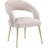 TOV Dining Room Rocco Blush Velvet Dining Chair