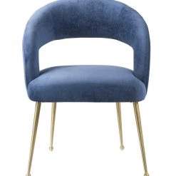 TOV Dining Room Rocco Blush Velvet Dining Chair