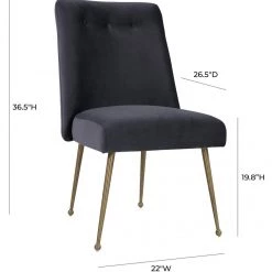 TOV Batik Velvet Dining Chair