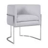 TOV Giselle Velvet Dining Chair - Silver Frame Dining Room
