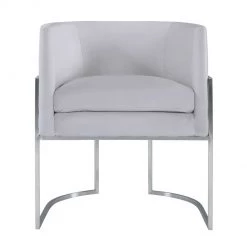 TOV Giselle Velvet Dining Chair - Silver Frame Dining Room