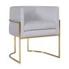 TOV Giselle Velvet Dining Chair - Gold Frame Dining Room