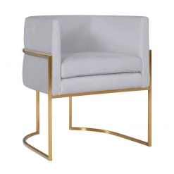 TOV Giselle Velvet Dining Chair - Gold Frame Dining Room