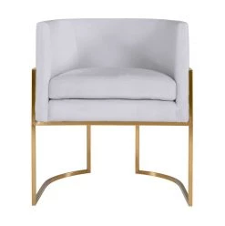 TOV Giselle Velvet Dining Chair - Gold Frame Dining Room