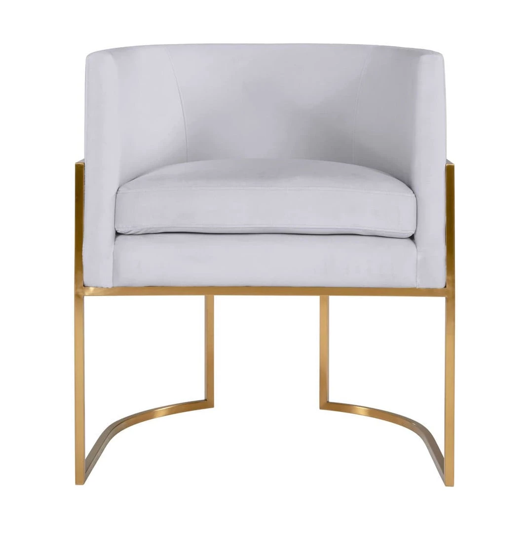 TOV Giselle Velvet Dining Chair - Gold Frame Dining Room