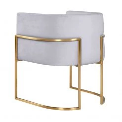 TOV Giselle Velvet Dining Chair - Gold Frame Dining Room