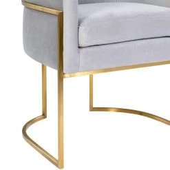 TOV Giselle Velvet Dining Chair - Gold Frame Dining Room